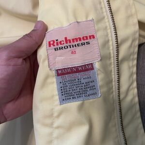 50s 60s Richman Brothers Bomber Jacket Vintage Lightweight Casual Mens Sz 40